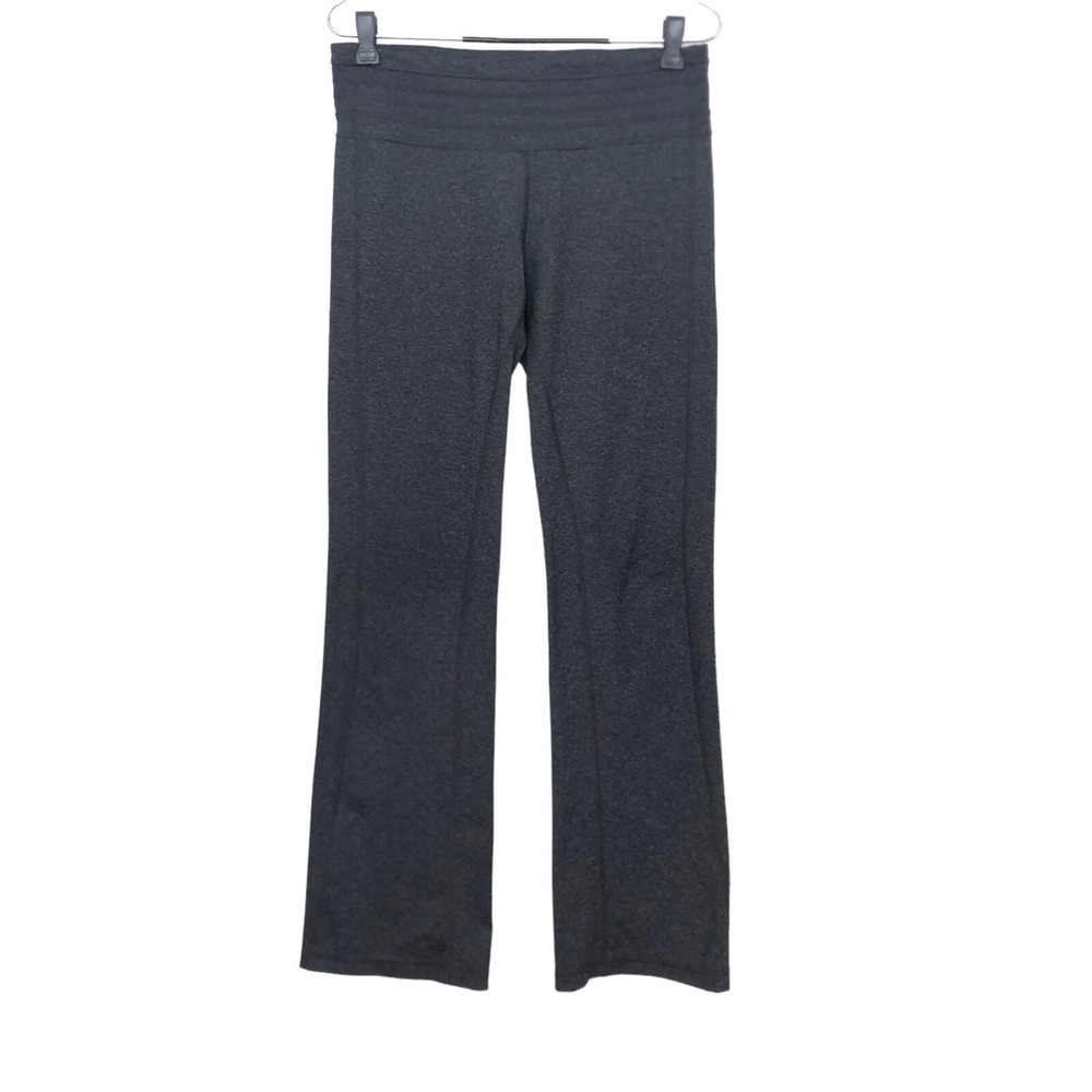 prAna Olympia Gray Pull On Leggings M Bootcut Yoga Pants Athletic Athleisure